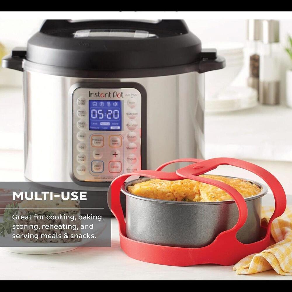 Instant Pot Official Round Cake Pan 7.7-Inch with Bakeware Sling Fits 6 & 8 qt.